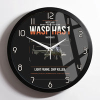 Thumbnail for Westland Wasp HAS1 design on black framed wall clock