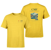 Thumbnail for Chambéry-Savoie Airport (CMF) design printed on yellow double-side t-shirt