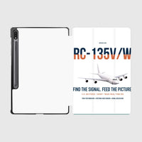 Thumbnail for RC-135V W Rivet Joint design on white samsung tablet tablet case