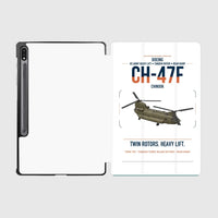 Thumbnail for Boeing CH-47F Chinook design on white samsung tablet tablet case