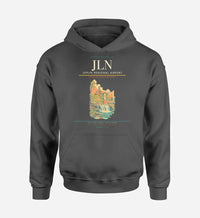 Thumbnail for Joplin Regional Airport (JLN) design on dark gray hoodie single-side print