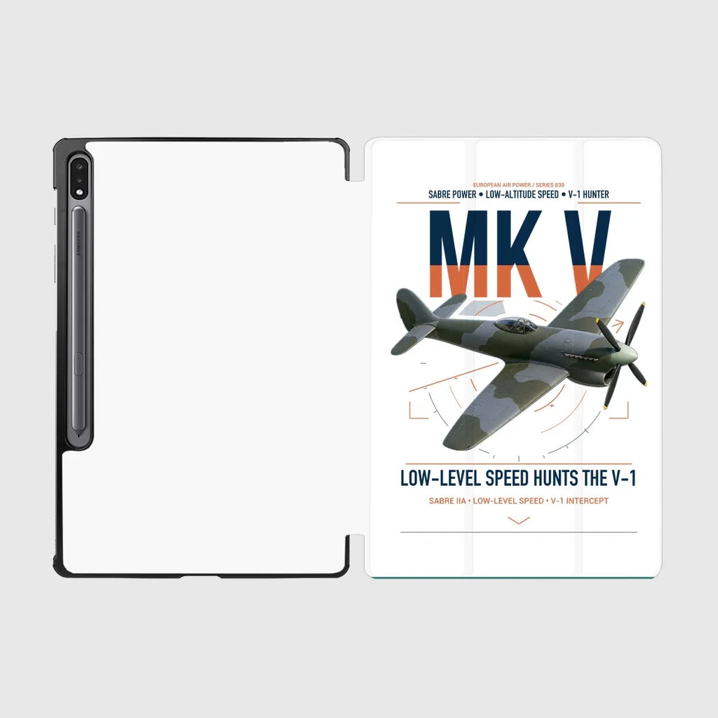 Hawker Tempest Mk V design on white samsung tablet tablet case