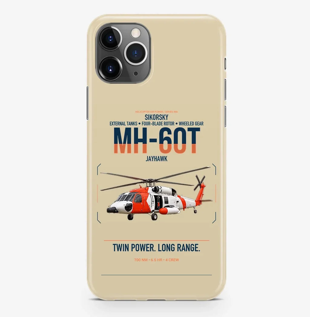 Sikorsky MH-60T Jayhawk design on beige magsafe iphone case, for iPhone Pro Max