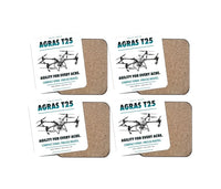 Thumbnail for DJI Agras T25 design on white 4 pieces set coaster