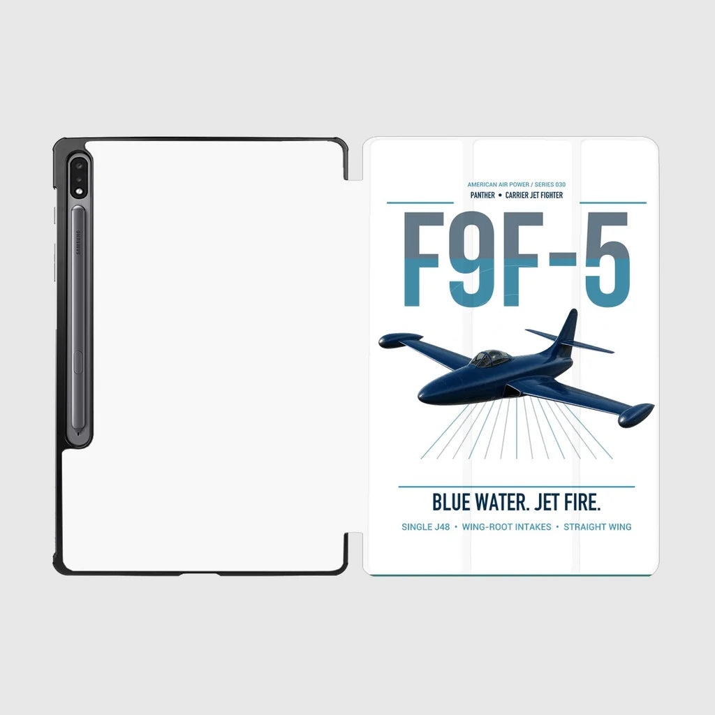 F9F-5 Panther design on white samsung tablet tablet case