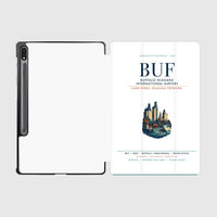 Thumbnail for Buffalo Niagara International Airport (BUF) design on white samsung tablet tablet case