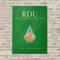 Thumbnail for Raleigh-Durham International Airport RDU - Canvas Framed - Green