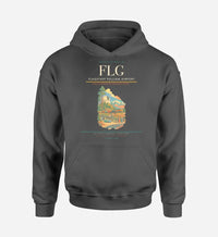 Thumbnail for Flagstaff Pulliam Airport (FLG) design on dark gray hoodie single-side print