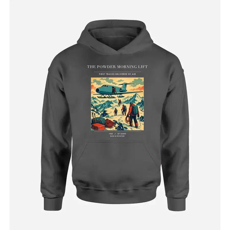 VINTAGE G4287 - The Powder Morning Lift - Premium Hoodie design on darkgray premium