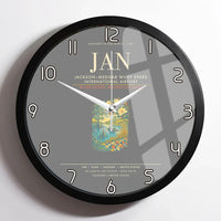Thumbnail for JacksonMedgar Wiley Evers International Airport JAN Wall-Clock Framed - Gray