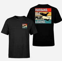 Thumbnail for Customisable Husband & Dad & Pilot T-Shirt - view 2
