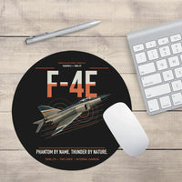 Thumbnail for F-4E Phantom II design on black round mouse pad