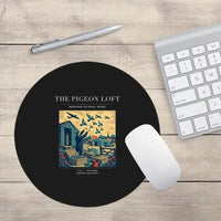 Thumbnail for VINTAGE G4526 - The Pigeon Loft - Designed Mouse Pads design on black round