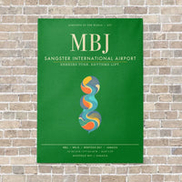Thumbnail for Sangster International Airport MBJ - Canvas Framed - Green