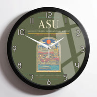 Thumbnail for Silvio Pettirossi International Airport ASU Wall-Clock Framed - Green Army