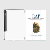 Thumbnail for Rapid City Regional Airport (RAP) design on white samsung tablet tablet case