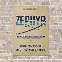Thumbnail for Airbus Zephyr S vertical canvas print - no frame - beige background