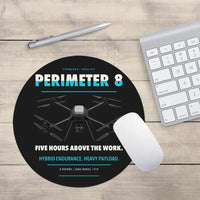 Thumbnail for Skyfront Perimeter 8 design on black round mouse pad