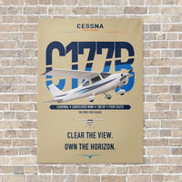 Thumbnail for Cessna 177B Cardinal vertical canvas print - no frame - beige background