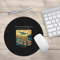 Thumbnail for VINTAGE G4391 - The Sunflower Sea - Designed Mouse Pads design on black round