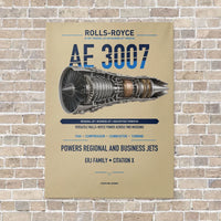 Thumbnail for AE 3007 vertical canvas print - no frame - beige background