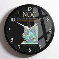 Thumbnail for Ireland West Airport Knock (NOC) design on black framed wall clock
