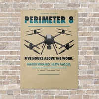 Thumbnail for Skyfront Perimeter 8 vertical canvas print - no frame - beige background