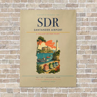 Thumbnail for Santander Airport SDR vertical canvas print - no frame - beige background