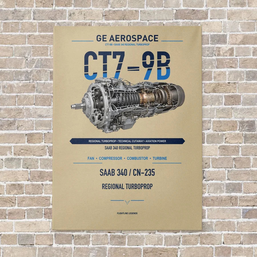 CT7-9B vertical canvas print - no frame - beige background