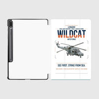 Thumbnail for Leonardo AW159 Wildcat HMA2 design on white samsung tablet tablet case