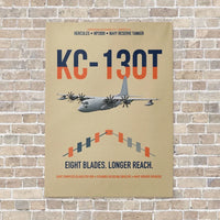 Thumbnail for KC-130T NP2000 vertical canvas print - no frame - beige background