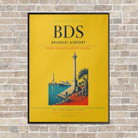 Thumbnail for Brindisi Airport BDS - Canvas Framed - Yellow