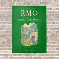 Thumbnail for Chisinau Eugen Doga International Airport RMO - Canvas Framed - Green
