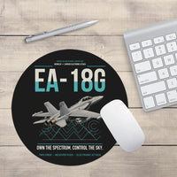 Thumbnail for EA-18G Growler design on black round mouse pad