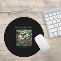 Thumbnail for VINTAGE G4490 - The Seed Drop Spring - Designed Mouse Pads design on black round