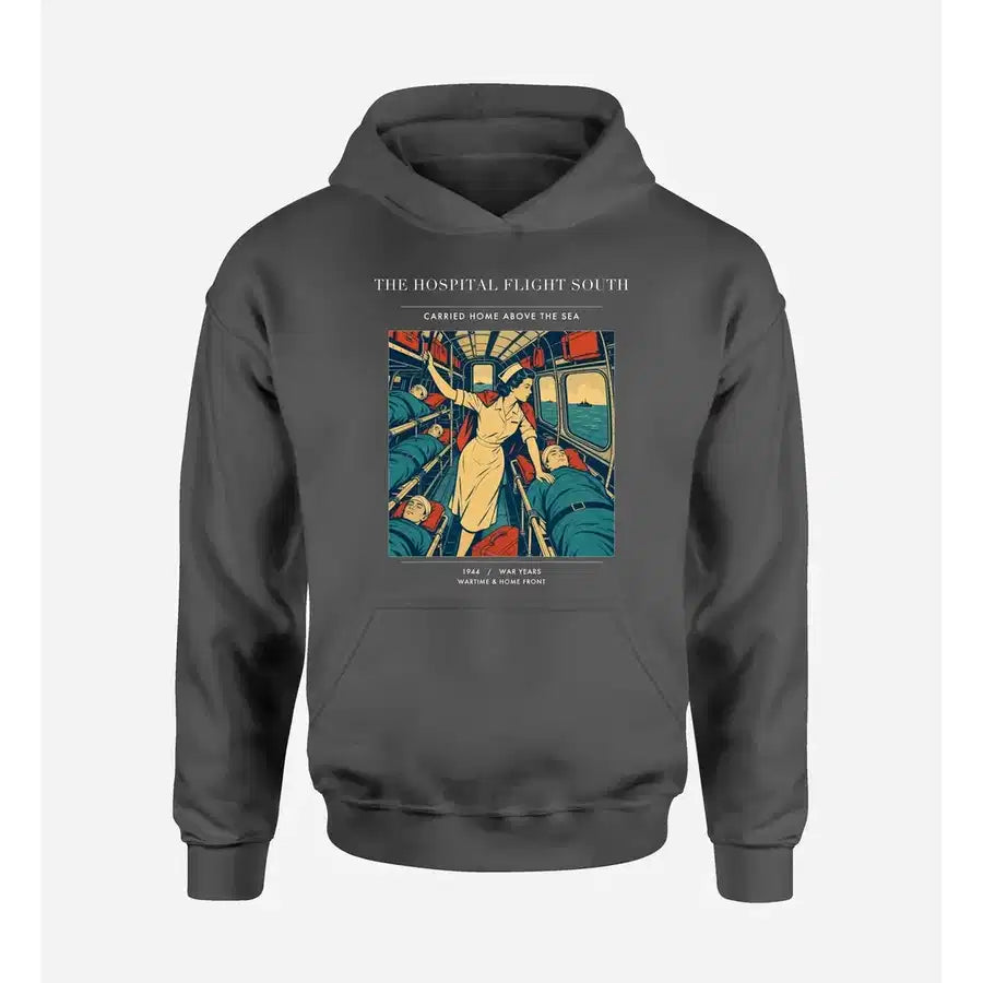 VINTAGE G4515 - The Hospital Flight South - Premium Hoodie design on darkgray premium