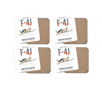 Thumbnail for F-4J Phantom II design on white 4 pieces set coaster