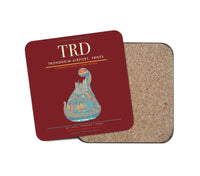 Thumbnail for Trondheim Airport Vrnes TRD Coaster 1-Piece - Dark Red