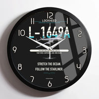 Thumbnail for Lockheed L-1649A Starliner design on black framed wall clock