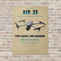Thumbnail for DJI Air 3S vertical canvas print - no frame - beige background