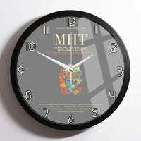 Thumbnail for ManchesterBoston Regional Airport MHT Wall-Clock Framed - Gray