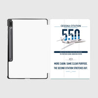 Thumbnail for Cessna Citation 550 - Citation II design on white samsung tablet tablet case