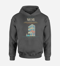 Thumbnail for Mobile Regional Airport (MOB) design on dark gray hoodie single-side print