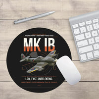 Thumbnail for Hawker Typhoon Mk IB design on black round mouse pad