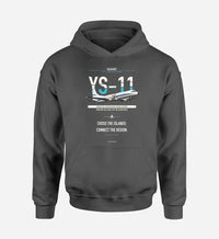 Thumbnail for NAMC YS-11A design on dark gray hoodie single side