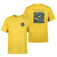 Thumbnail for VINTAGE G4059 - The Harbor Circle - Double-Side T-Shirt design on yellow double side t shirt