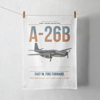 Thumbnail for A-26B Invader design on white towel