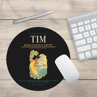 Thumbnail for Mozes Kilangin Airport (TIM) design on black round mouse pad