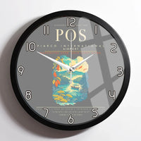 Thumbnail for Piarco International Airport POS Wall-Clock Framed - Gray