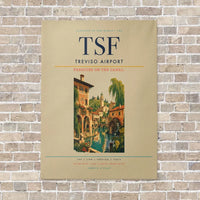Thumbnail for Treviso Airport TSF vertical canvas print - no frame - beige background